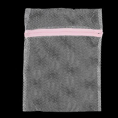 Household Laundry Clothes Socks Underwear Mesh Zippered Washing Bag 3 Pcs