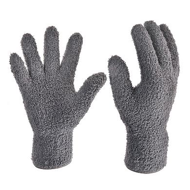 2 Pairs Dusting Cleaning Gloves Microfiber Mittens