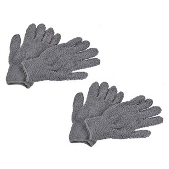 2 Pairs Dusting Cleaning Gloves Microfiber Mittens