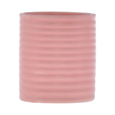 Sonoma Goods For Life Ribbed Rose Blossom Macaron 10.5-oz. Candle Jar