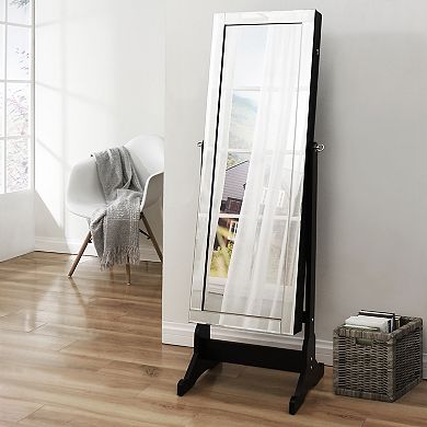 Elene Jewelry Armoire Lockable with LED Lights