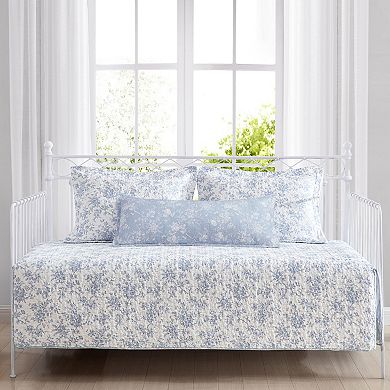 Laura Ashley Walled Garden Floral Daybed Set with Shams