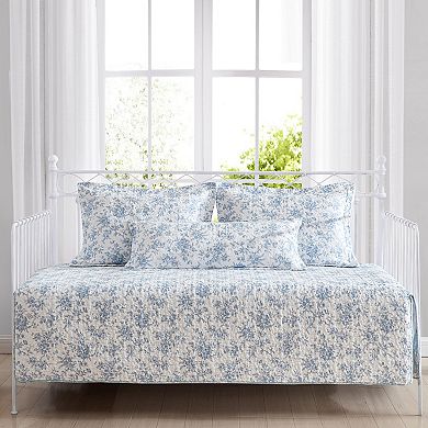 Laura Ashley Walled Garden Floral Daybed Set with Shams