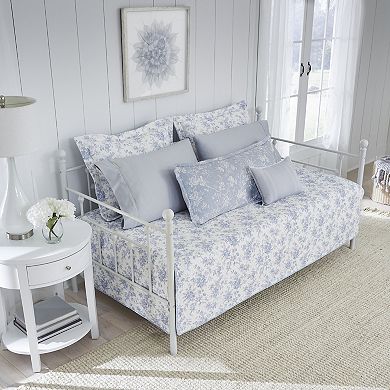 Laura Ashley Walled Garden Floral Daybed Set with Shams