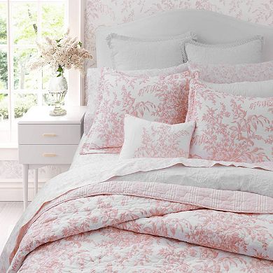 Laura Ashley Bedford Pink Quilt Set