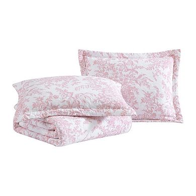 Laura Ashley Bedford Pink Quilt Set
