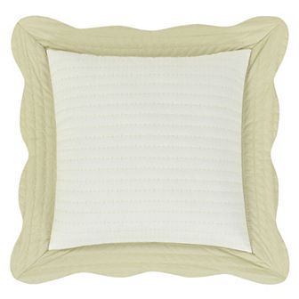 Five Queens Court Ashford Square Quilted Decorative Throw Pillow