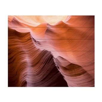 Trademark Fine Art 'Smooth II' Wood Slat Art - Size: 22X18