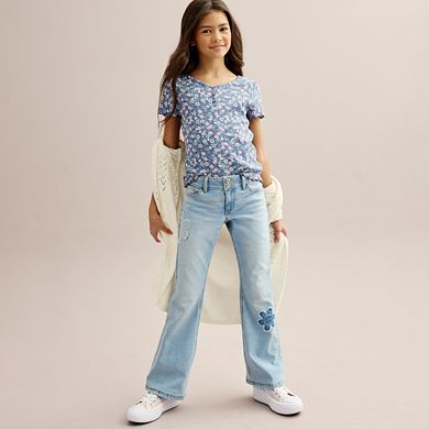 Girls 6-12 SO® Midrise Flare Jeans
