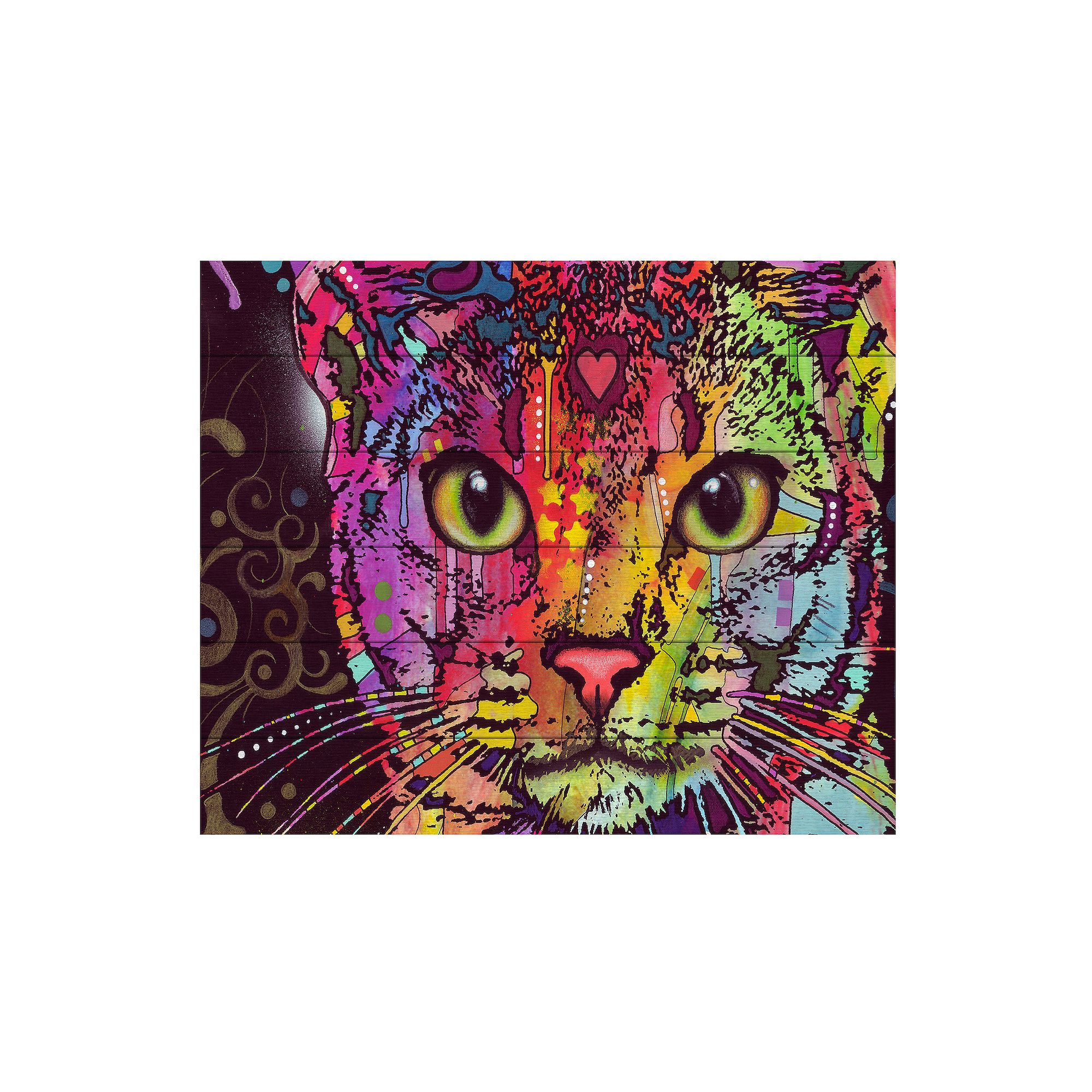 Trademark Fine Art Abyssinian Wood Slat Art - Size: 16X13, Multi