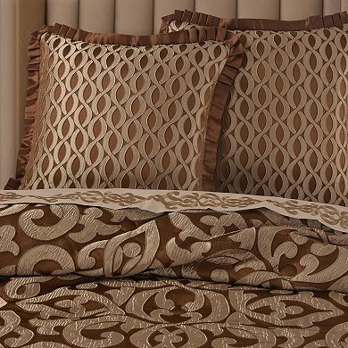 Five Queens Court La Grande Copper Euro Comforter & Sham Set