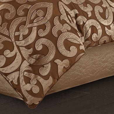 Five Queens Court La Grande Copper Euro Comforter & Sham Set