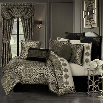 Five Queens Court Terrance Euro Comforter & Sham Set