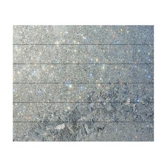 Trademark Fine Art Kurt Shaffer 'Frost Pattern Sun Stars' Wood Slat Art - Size: 16X13