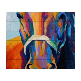 Trademark Fine Art 'One of the Boys' Wood Slat Art - Size: 22X18