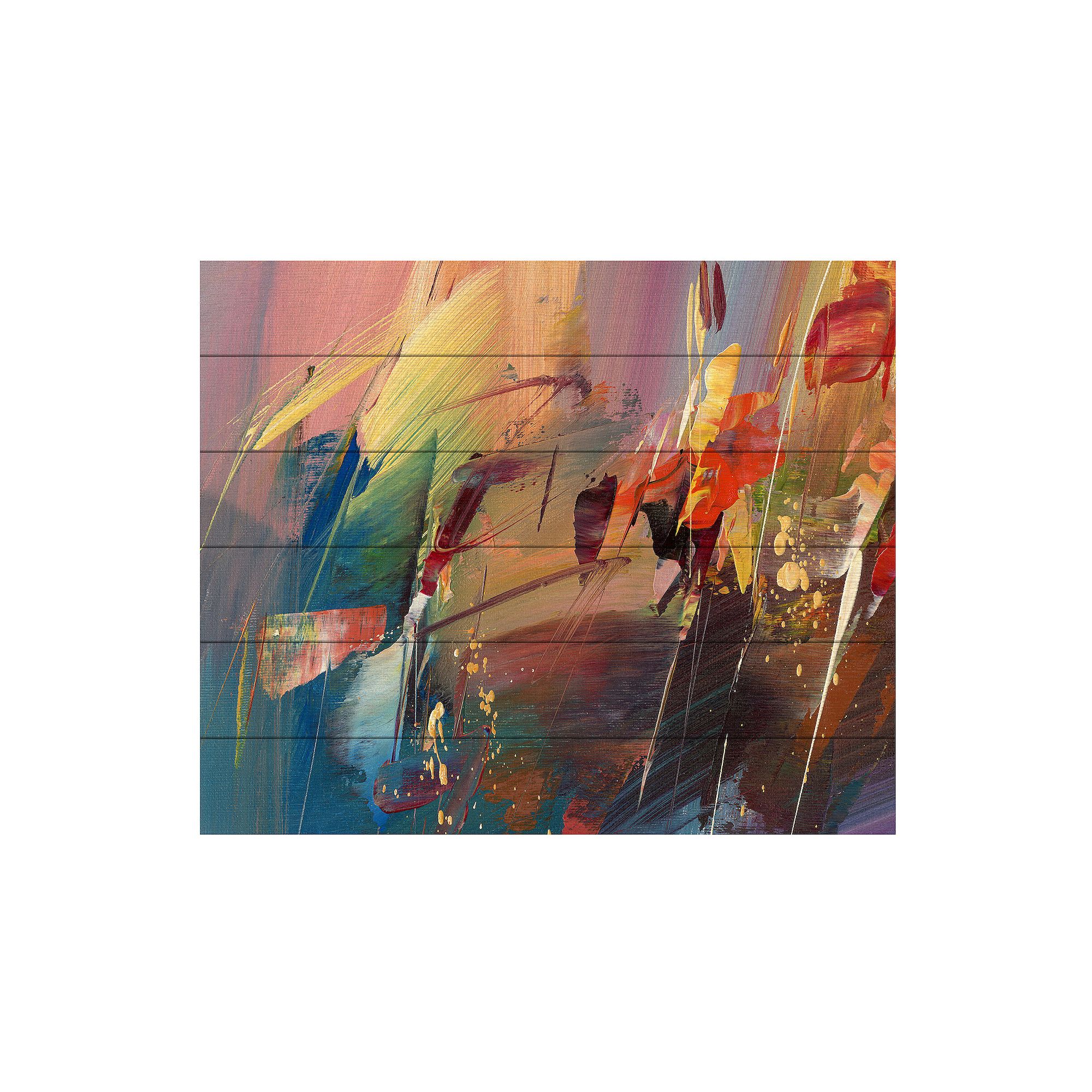 Trademark Fine Art Ricardo Tapia Garden Wood Slat Art - Size: 22X18, Mult