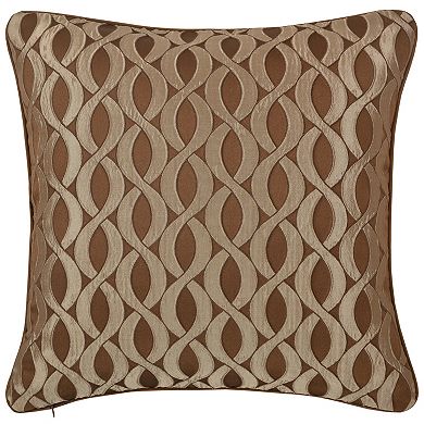 Five Queens Court La Grande Copper Square Decorative Throw Pillow