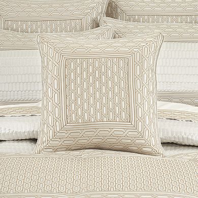 Five Queens Court Melbourne 20" Square Decorative Throw Pillow