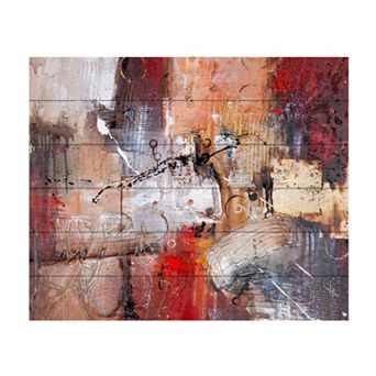 Trademark Fine Art Rio 'Cube Abstract V' Wood Slat Art - Size: 16X16