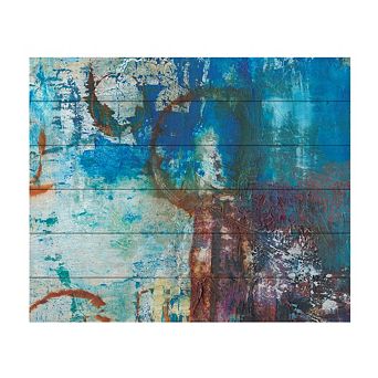 Trademark Fine Art Oxidation Wood Slat Wall Art - Size: 12"X16"