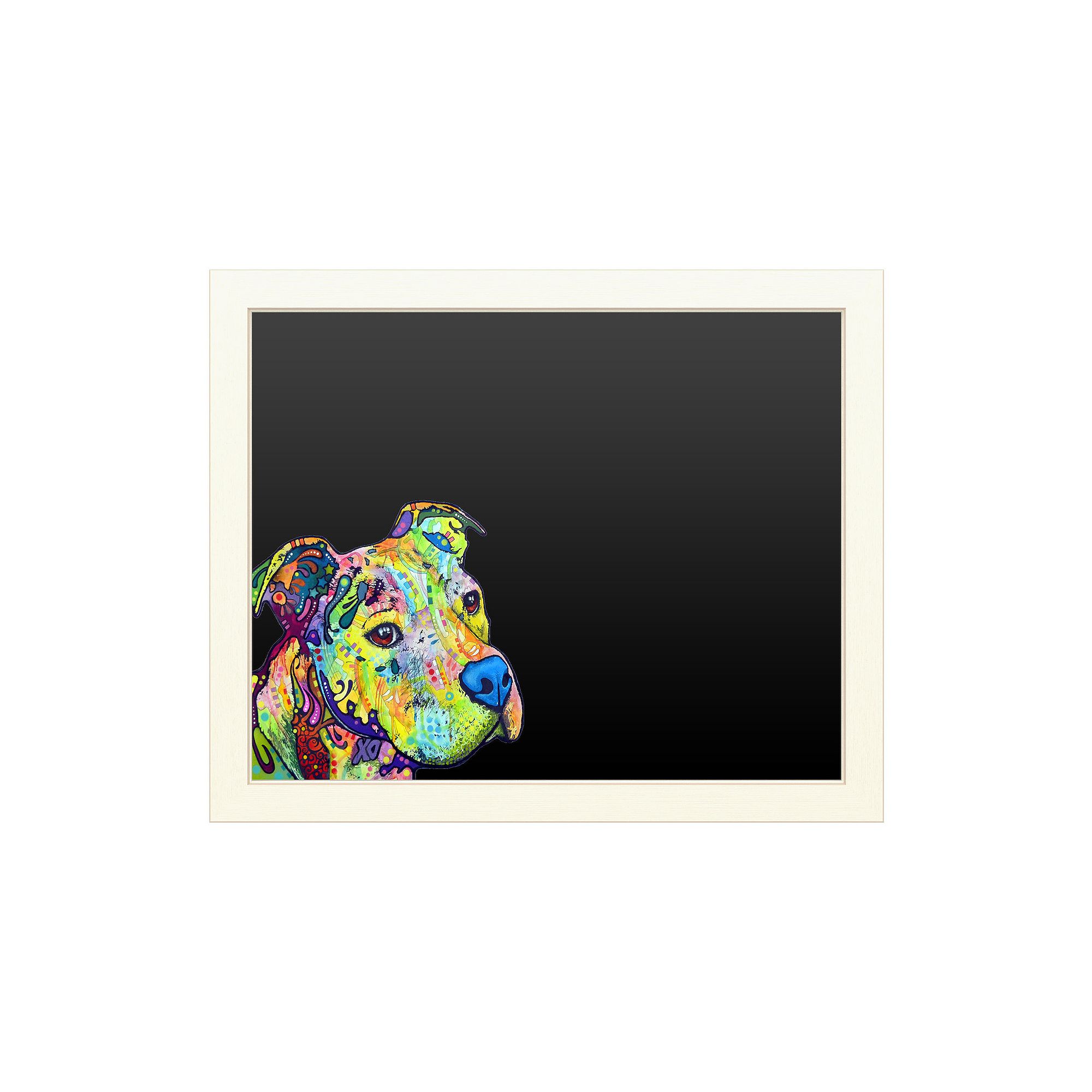 Trademark Fine Art Chalkboard Wall Art, Pitbull Swirls