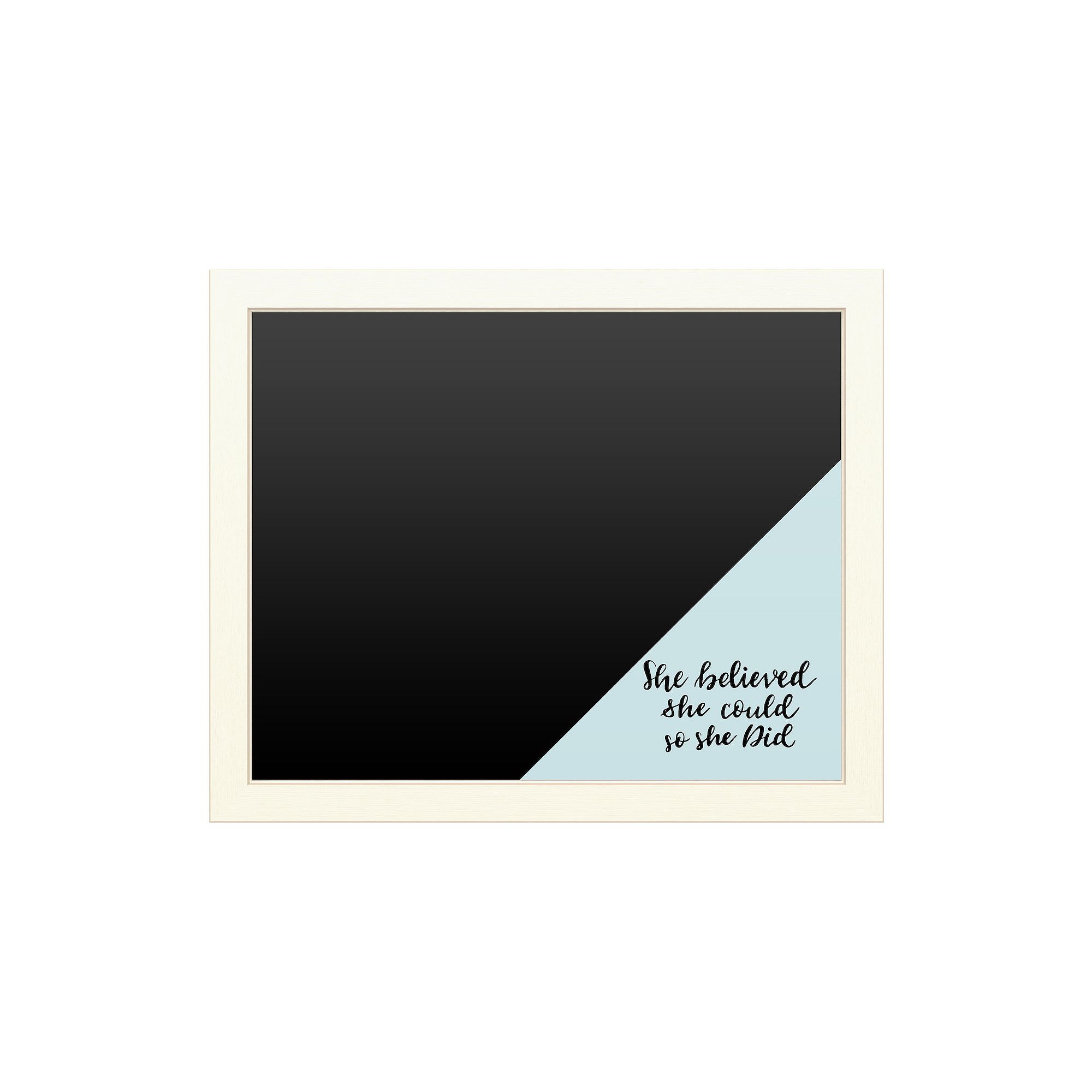 Trademark Fine Art Chalkboard Wall Art, She Believed Blue