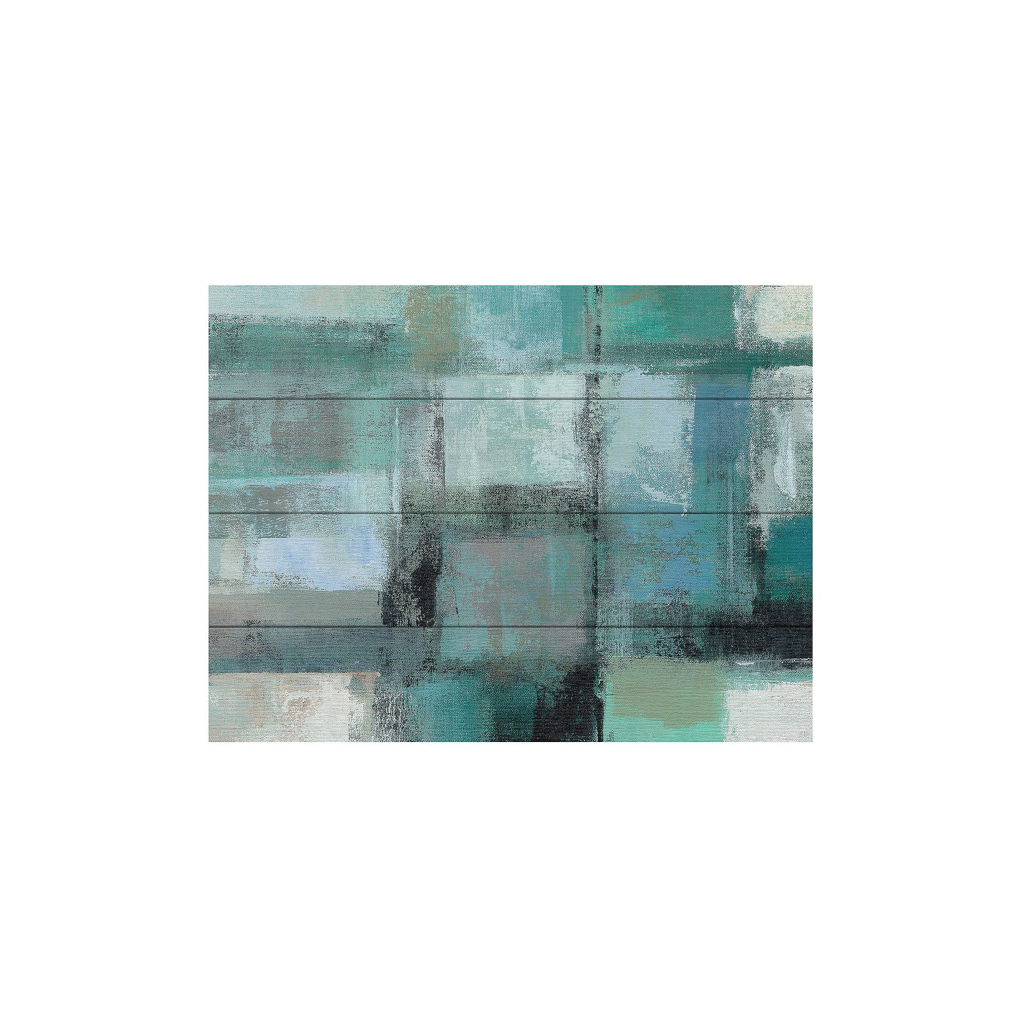 Trademark Fine Art Island Hues Crop I Wood Slat Wall Art - Size: 16X12, Mul