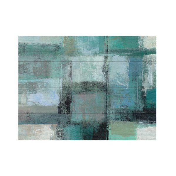 Trademark Fine Art Island Hues Crop I Wood Slat Wall Art Size 16X12