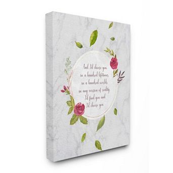 Stupell Home Decor "I'd Choose You" Watercolor Canvas Wall Art