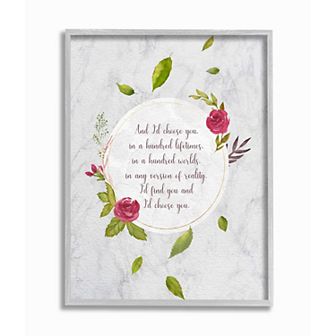 Stupell Home Decor Choose You Framed Wall Art