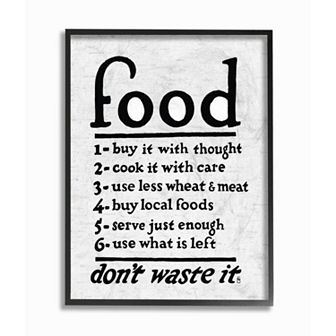 Stupell Home Decor Food Steps Wall Art - Size: 16X20