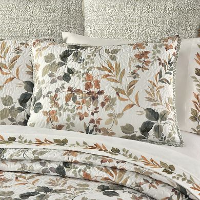 Royal Court Evergreen Quilt Set with Shams
