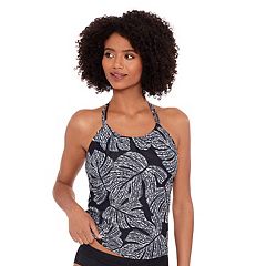 Women's eco beach high store neck racerback tankini top