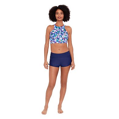Women's Eco Beach Strappy Back Longline Bikini Top