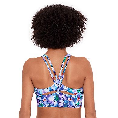 Women's Eco Beach Strappy Back Longline Bikini Top