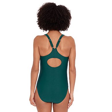 Women's Eco Beach Highneck One-Piece Swimsuit