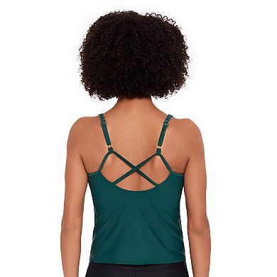 Women's Eco Beach V-Neck Strappy Back Tankini Swim Top