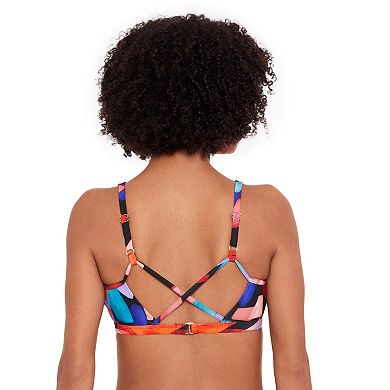 Women's Eco Beach V-Neck Hook Back Bikini Top