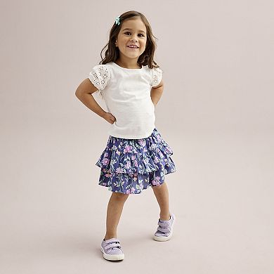 Toddler Girl Gardenia Scallop Skort main image 1