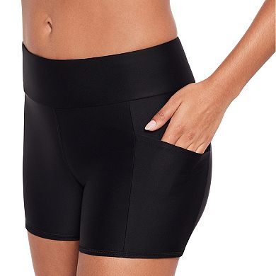 Women's Eco Beach Pocketed Biker Swim Shorts