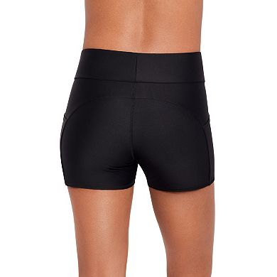 Women's Eco Beach Pocketed Biker Swim Shorts