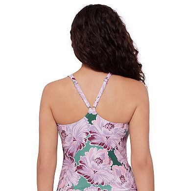 Women's Eco Beach Notched Neckline Tankini Swim Top