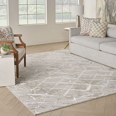 Nourison Glam Modern Geometric Indoor Rug
