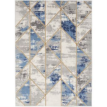 Nourison Elation Marble Geometric Indoor Rug
