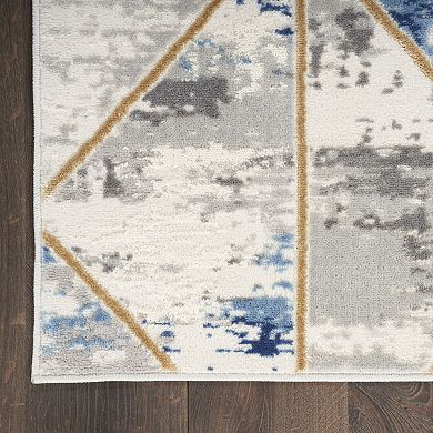 Nourison Elation Marble Geometric Indoor Rug
