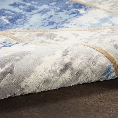 Nourison Elation Marble Geometric Indoor Rug
