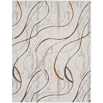 Nourison Glam Modern Curve Indoor Rug