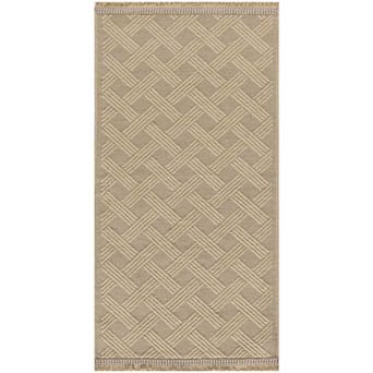Nourison Washable Jute Non-Slip Modern Fringe Indoor Rug