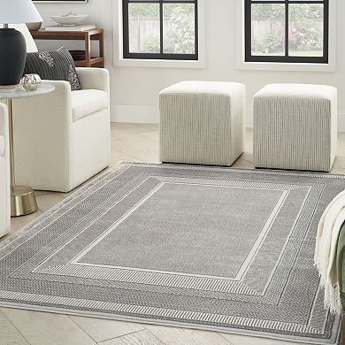 Nourison Glam Modern Bordered Indoor Rug