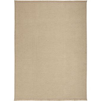 Nourison Washable Jute Non-Slip Farmhouse Fringe Indoor Rug